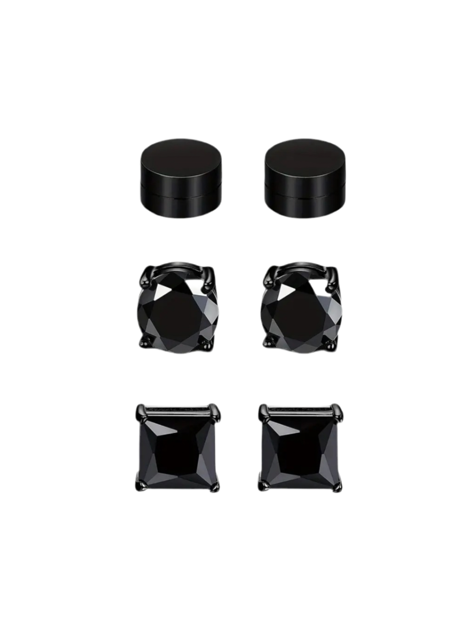 Black Magnetic Earrings