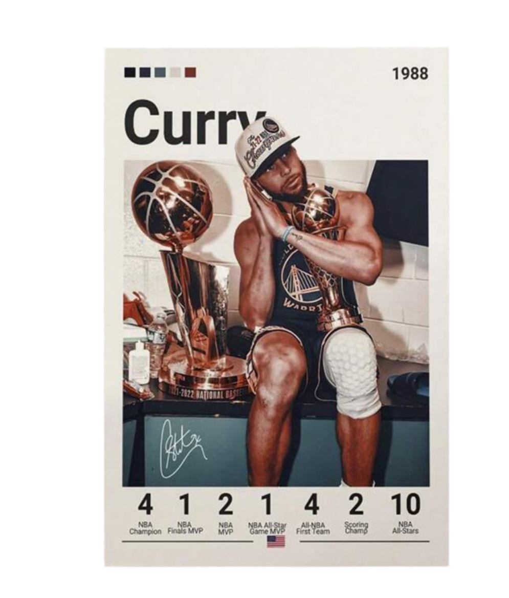 Framed Curry Poster